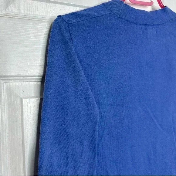 GAP Factory Cardigan Long Periwinkle Blue Size Small - Picture 14 of 16